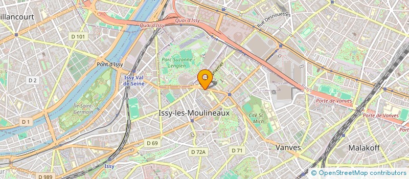 localisation de l'entreprise FAIRLYNE à ISSY-LES-MOULINEAUX