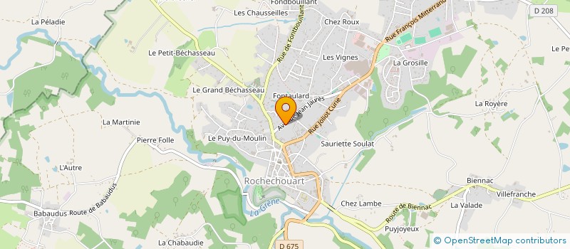 localisation de l'entreprise FAIRON LUCAS à ROCHECHOUART