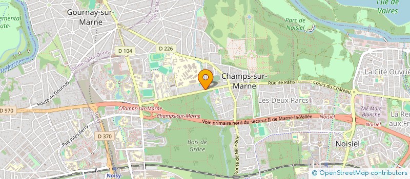 localisation de l'entreprise FAIRPROJECT PMC à CHAMPS-SUR-MARNE