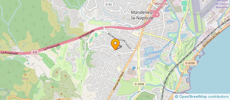 localisation de l'entreprise FAIRWAY AVENIR à MANDELIEU-LA-NAPOULE