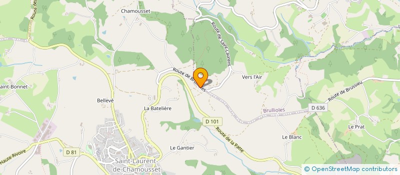 localisation de l'entreprise FAISANDERIE DES MONTS DU LYONNAIS  SAINT-LAURENT-DE-CHAMOUSSET