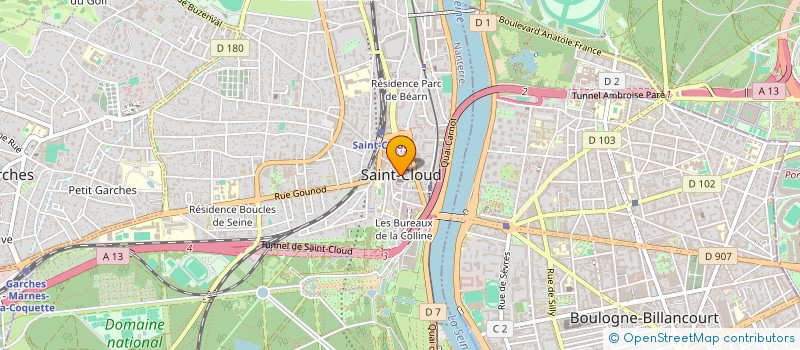 localisation de l'entreprise FAISONS DEMAIN à SAINT-CLOUD