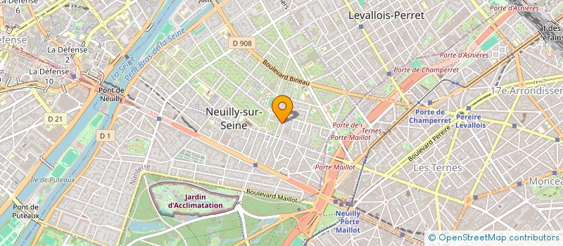 localisation de l'entreprise FAITES ENTRER LES MUSICIENS à NEUILLY-SUR-SEINE