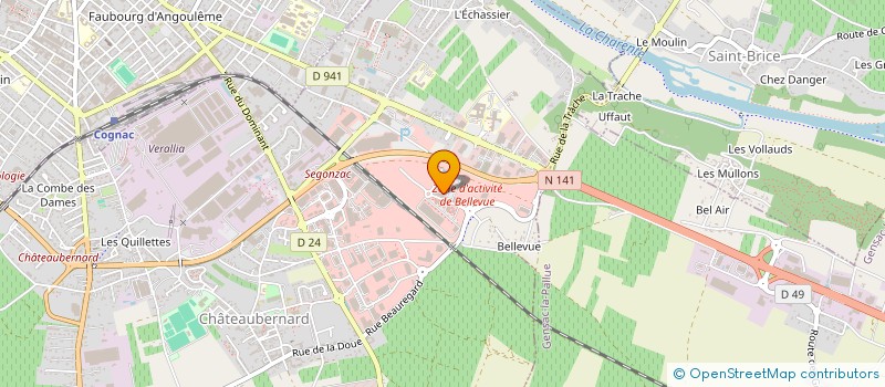 localisation de l'entreprise FAITES VOUS- MEMES à CHATEAUBERNARD