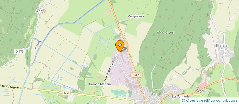 localisation de l'entreprise FAIVELEYTECH ORGELET  ORGELET