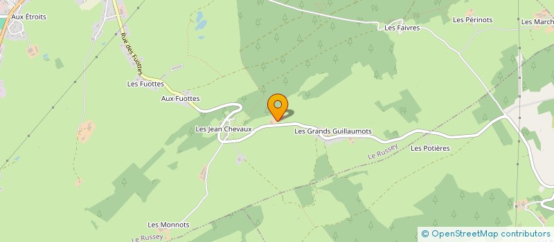 localisation de l'entreprise FAIVRE DU BEAUREGARD à LE RUSSEY