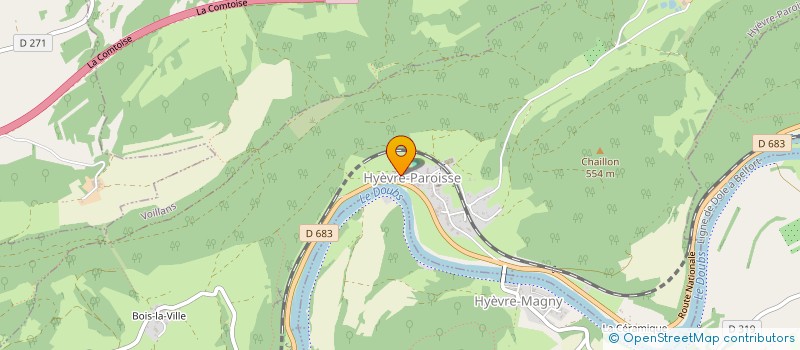 localisation de l'entreprise FAIVRE IMMO  HYEVRE-PAROISSE