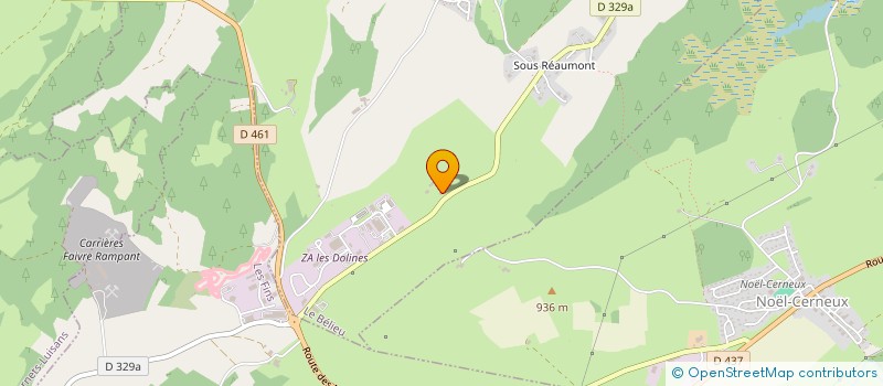 localisation de l'entreprise FAIVRE RAMPANT CARRIERES F.R.C. à LES FINS