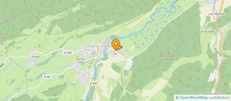 localisation de l'entreprise FAIVRE TP  OYE-ET-PALLET