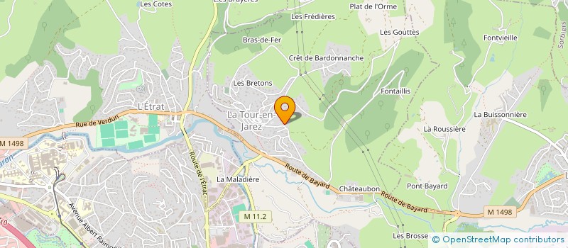 localisation de l'entreprise FAJ DEVELOPPEMENT  LA TOUR-EN-JAREZ