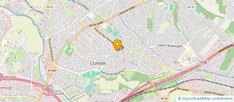 localisation de l'entreprise FAJACQUET à L'UNION