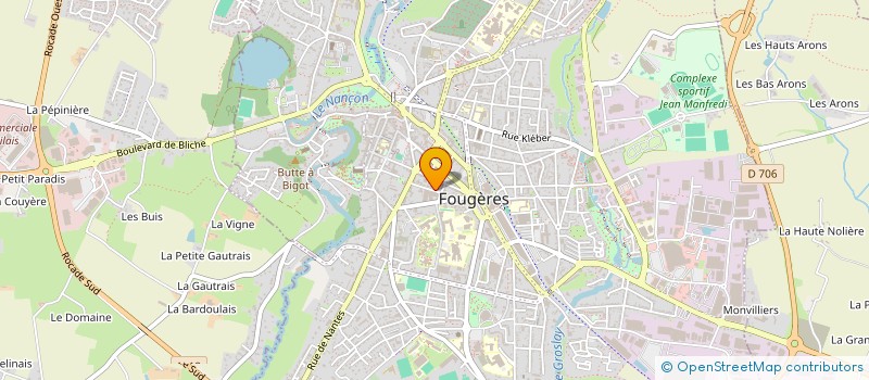 localisation de l'entreprise FAJE  FOUGERES