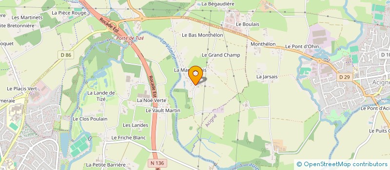 localisation de l'entreprise FAJE CONSULTING à THORIGNE-FOUILLARD