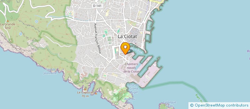 localisation de l'entreprise FAJU  LA CIOTAT