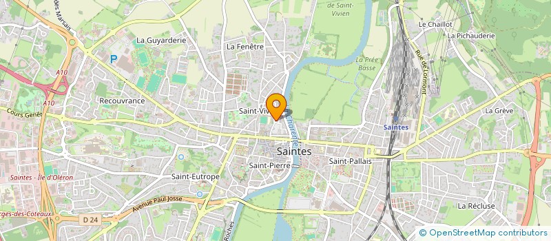 localisation de l'entreprise FAJURO à SAINTES