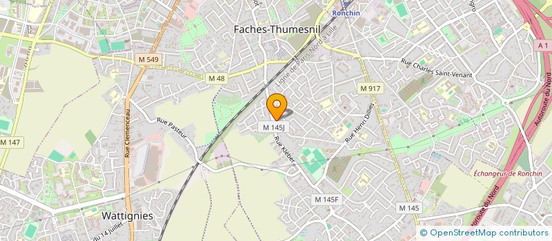 localisation de l'entreprise FAKOO TRANSPORT à FACHES-THUMESNIL
