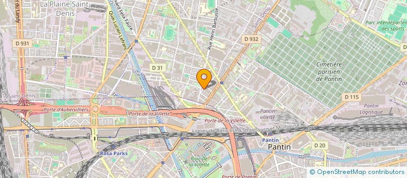 localisation de l'entreprise FAKRUL DISTRIBUTION  AUBERVILLIERS