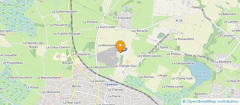 localisation de l'entreprise FAKY à COUERON