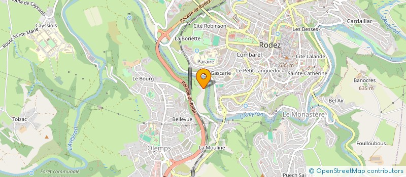 localisation de l'entreprise FAL INVEST  OLEMPS