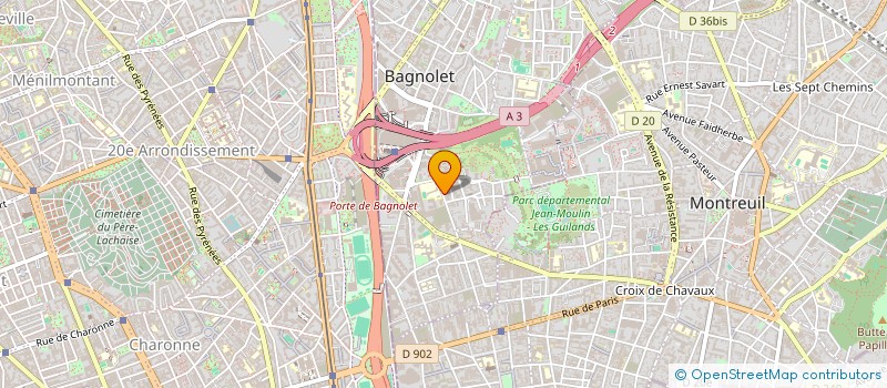 localisation de l'entreprise FALA à BAGNOLET