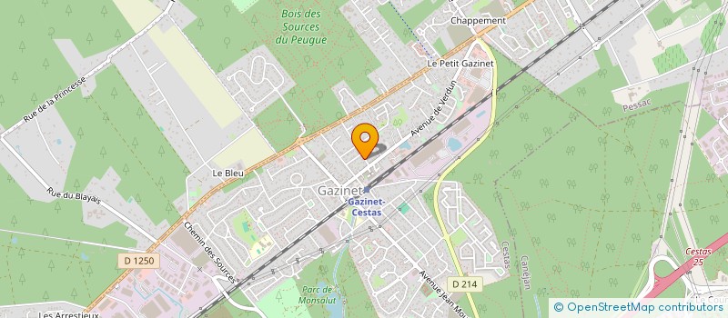 localisation de l'entreprise FALACK à CESTAS