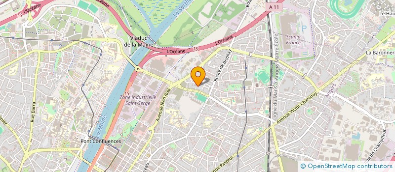 localisation de l'entreprise FALAH TRANSPORT 7 à ANGERS