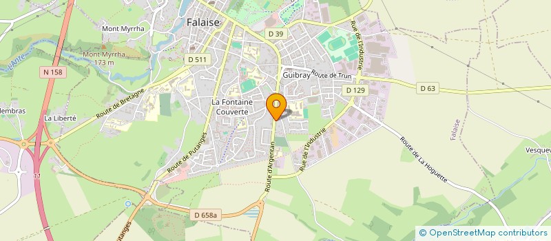 localisation de l'entreprise FALAISE AUTOMOBILE à FALAISE