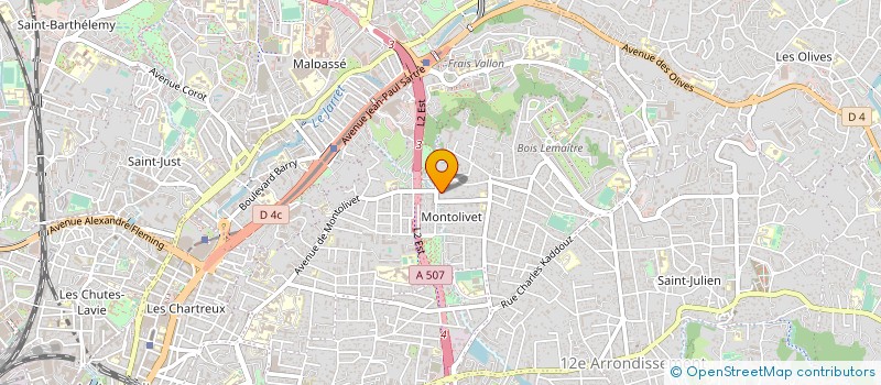 localisation de l'entreprise FALANGA à MARSEILLE 12EME