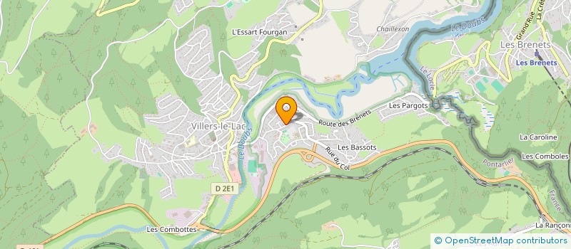 localisation de l'entreprise FALANGA  VILLERS-LE-LAC