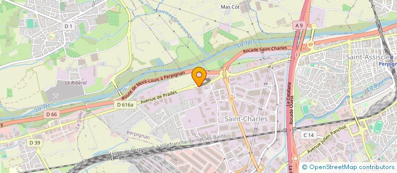 localisation de l'entreprise FALANOLIA à PERPIGNAN