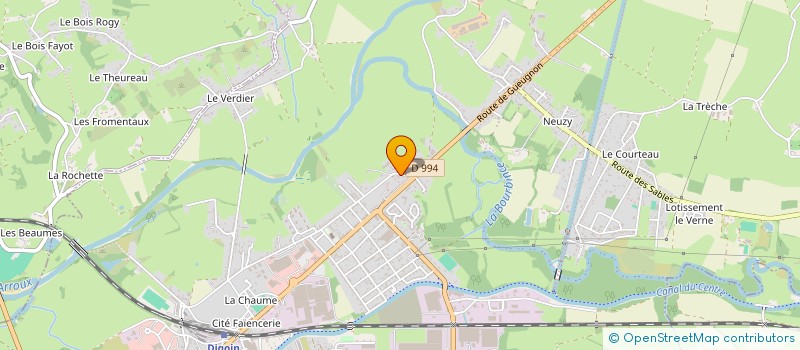 localisation de l'entreprise FALANTIN  DIGOIN