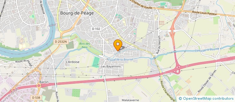 localisation de l'entreprise FALAVEL INVEST  BOURG-DE-PEAGE