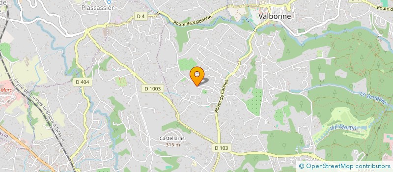localisation de l'entreprise FALBALA à VALBONNE