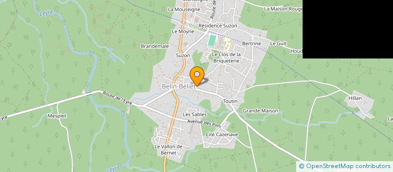 localisation de l'entreprise FALBB DANSES AVEC LE TEMPS  BELIN-BELIET