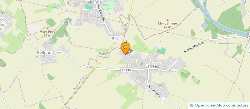 localisation de l'entreprise FALC  ESTREES