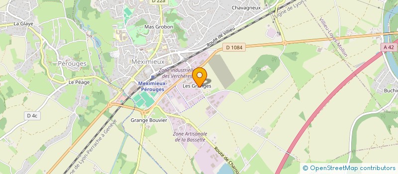 localisation de l'entreprise FALCAND MENUISERIE à MEXIMIEUX