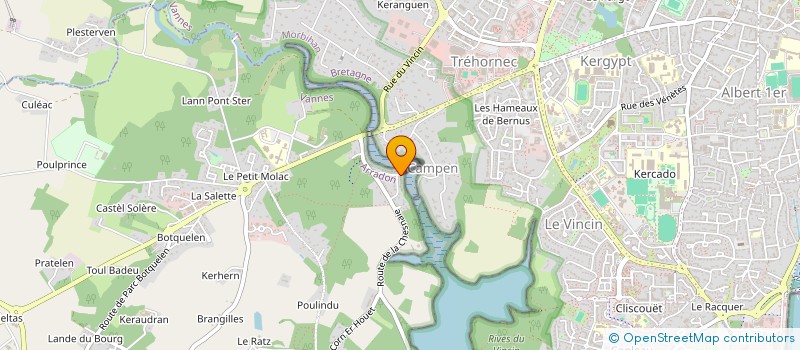 localisation de l'entreprise FALCANN  ARRADON