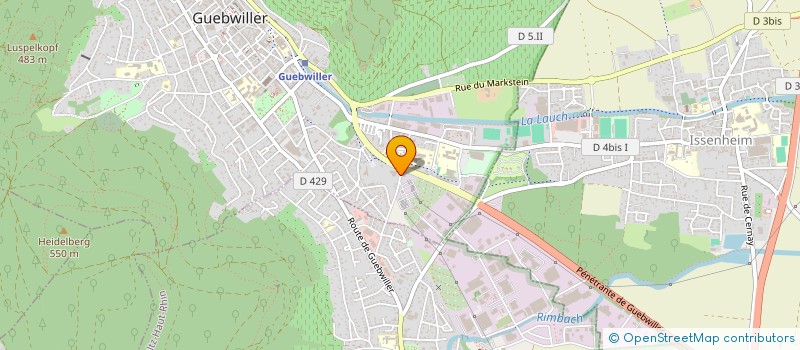 localisation de l'entreprise FALCH à GUEBWILLER