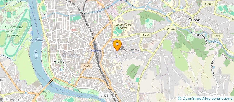 localisation de l'entreprise FALCO à CUSSET