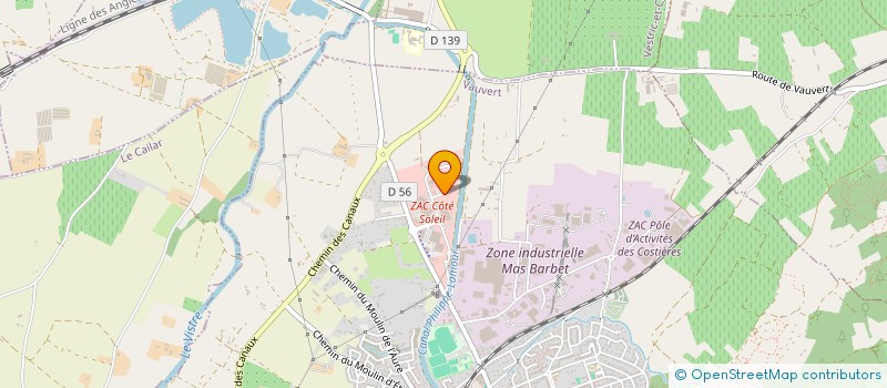 localisation de l'entreprise FALCO  VAUVERT