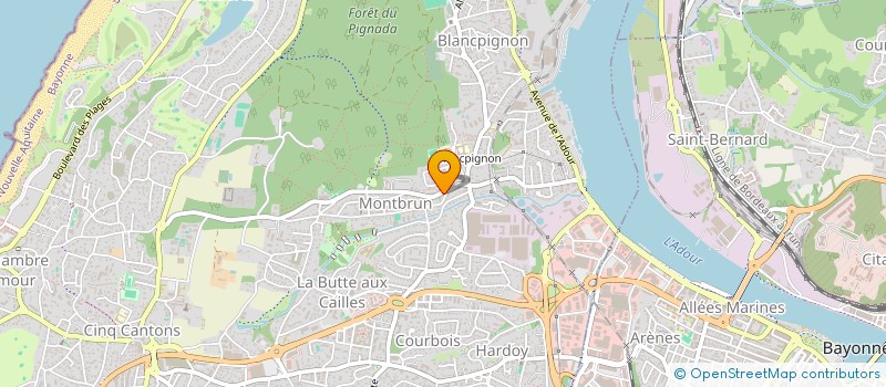 localisation de l'entreprise FALCO ET FILS à ANGLET