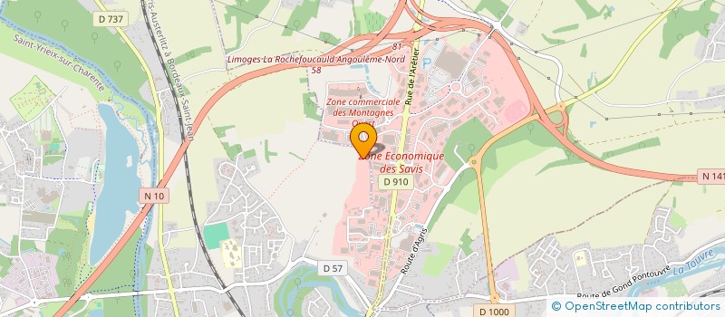 localisation de l'entreprise FALCON 16 à GOND PONTOUVRE