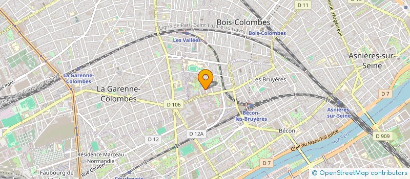 localisation de l'entreprise FALCON à BOIS-COLOMBES