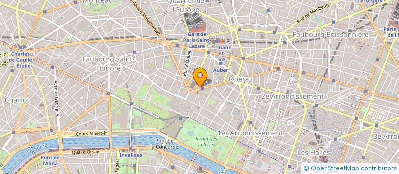 localisation de l'entreprise FALCON AEROSPACE FRANCE 1 à PARIS