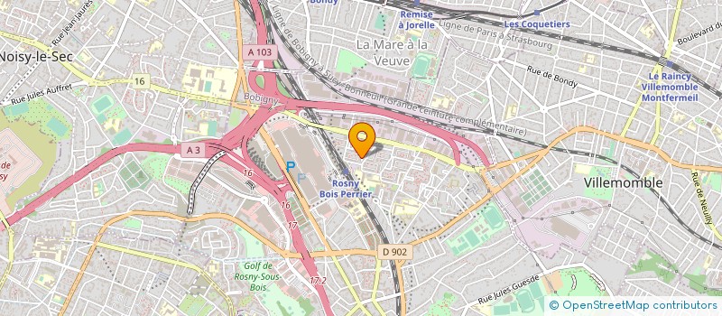 localisation de l'entreprise FALCON COMMERCE à ROSNY-SOUS-BOIS