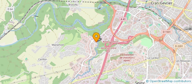 localisation de l'entreprise FALCON E21 IMMO  CHAVANOD