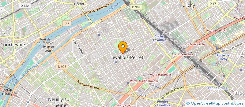 localisation de l'entreprise FALCON GROUP à LEVALLOIS-PERRET
