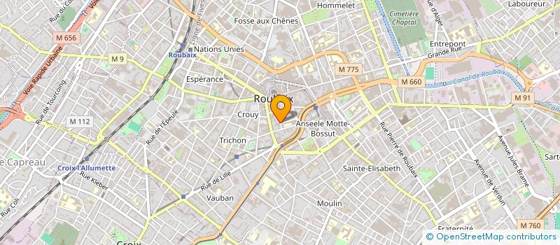 localisation de l'entreprise FALCON MARKETING  ROUBAIX