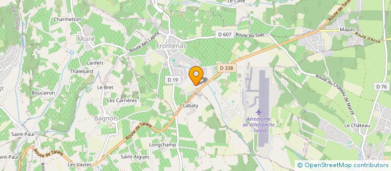 localisation de l'entreprise FALCONI L'ETOILE  FRONTENAS