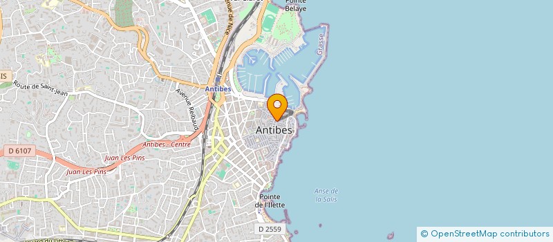 localisation de l'entreprise FALCONIERI à ANTIBES